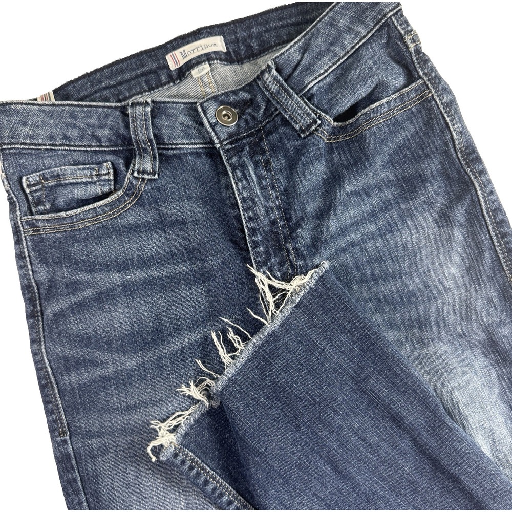 Morrison Starlet Crop Jeans Womens 25 Blue Night Moves Dark Wash Stretch Denim